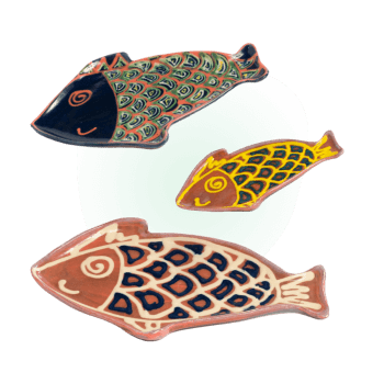 Ceramic fish platters