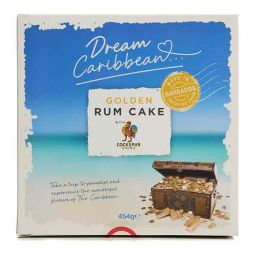 Dream Caribbean Large Golden Rum Cake Barbados Golden Rum Cake 454g
